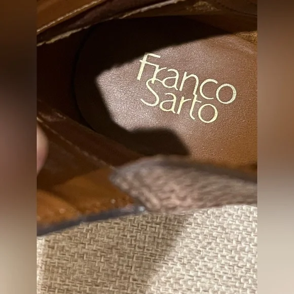 Franco Sarto leather snake print block heel ankle boots/ booties. Square toe. 10 - Picture 12 of 14